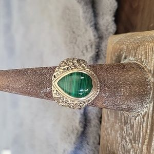 Malachite Sterling Silver Ring